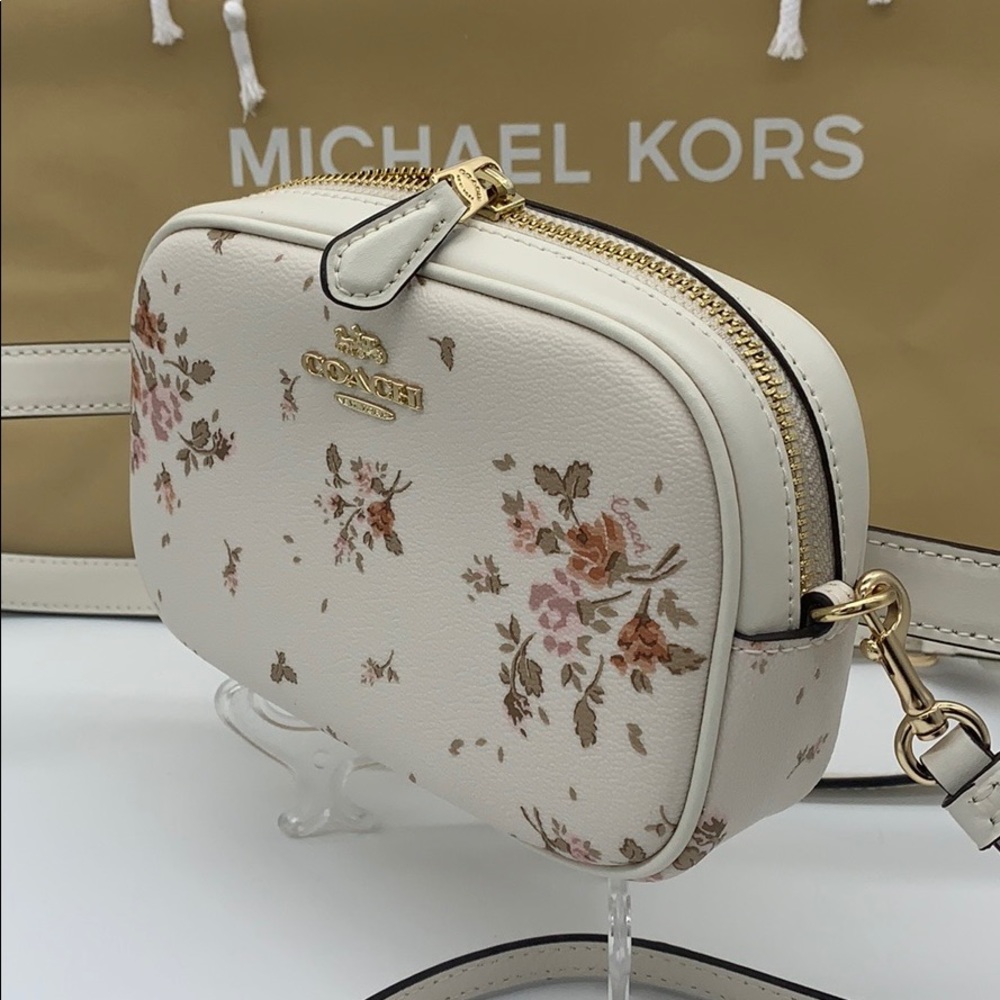 Convertible Belt Bag With Rose Bouquet Print - Picture 16 of 16